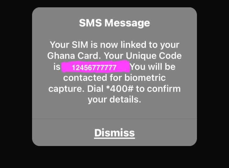  link Ghana Card to your Vodafone sim