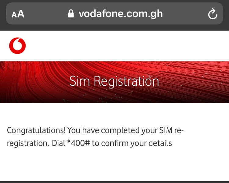  link Ghana Card to your Vodafone sim