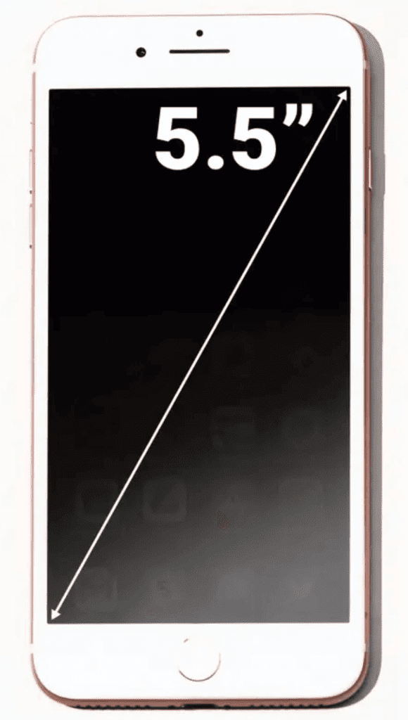 iphone 8 plus  screen dimension